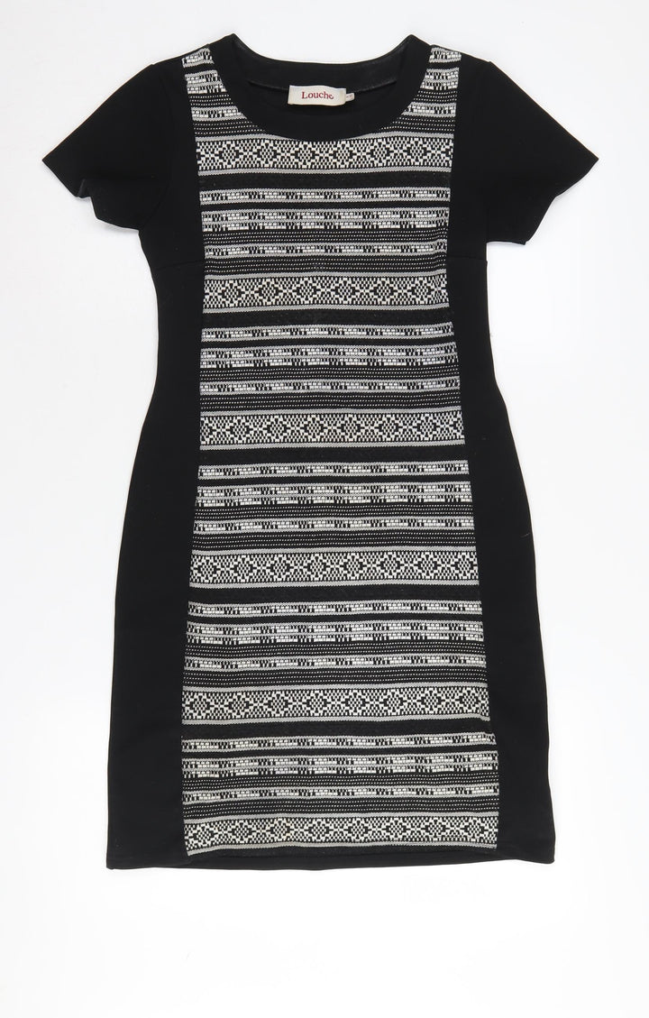 Louche Women's Black Bodycon Dress, Size 8, Casual