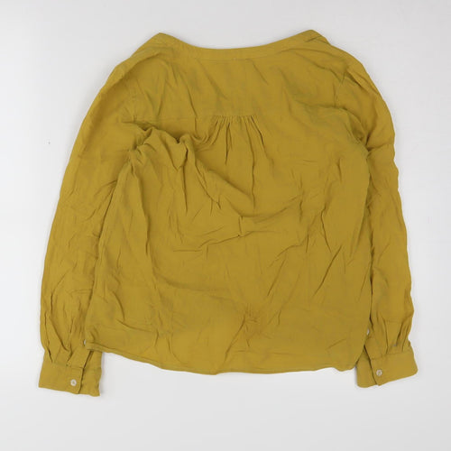 Thought Women's Yellow Cotton Blouse Size 10