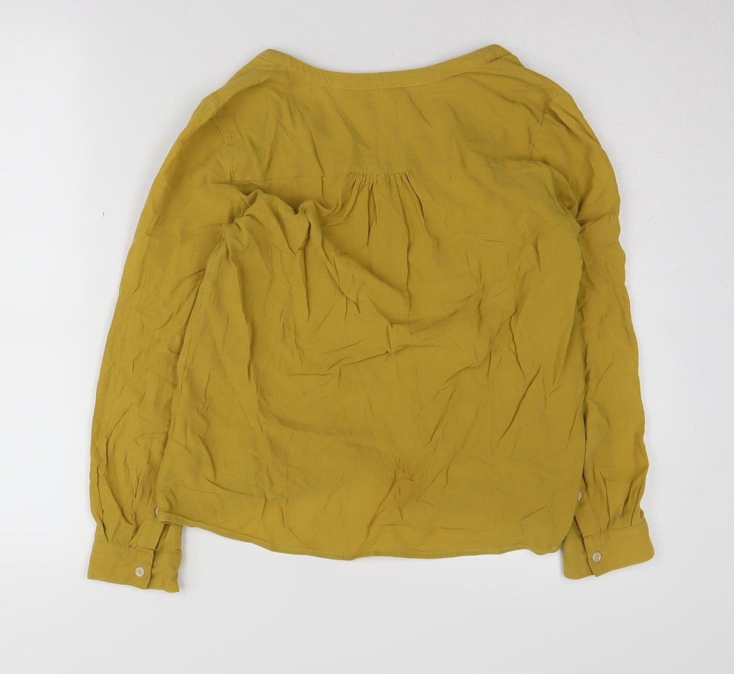 Thought Women's Yellow Cotton Blouse Size 10