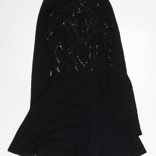 ASOS Women's Black Beaded Playsuit, Size 8