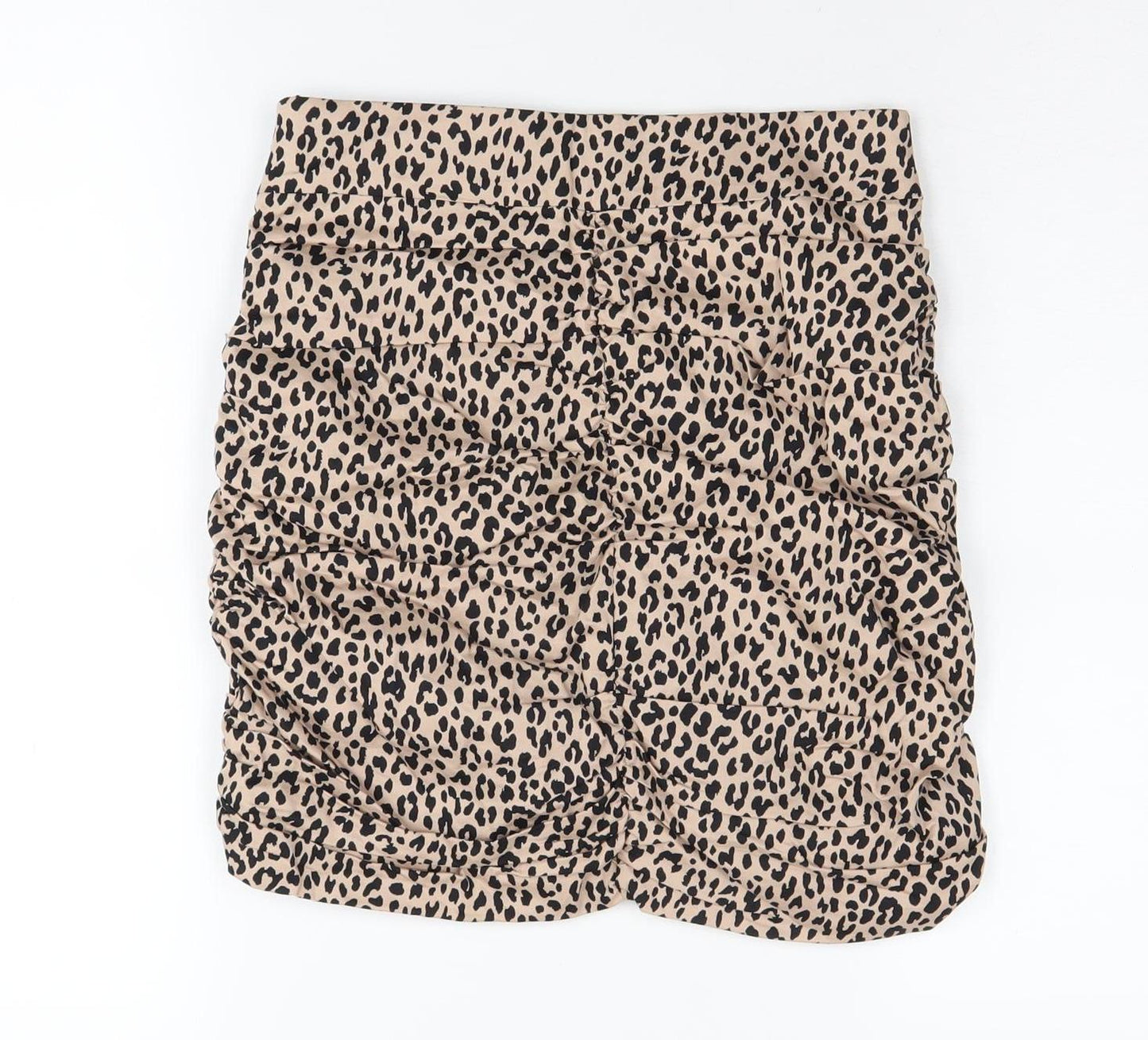 Zara Women's Beige Animal Print Skirt, Size S