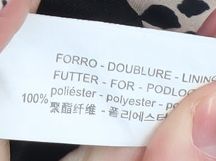 Zara Women's Beige Animal Print Skirt, Size S