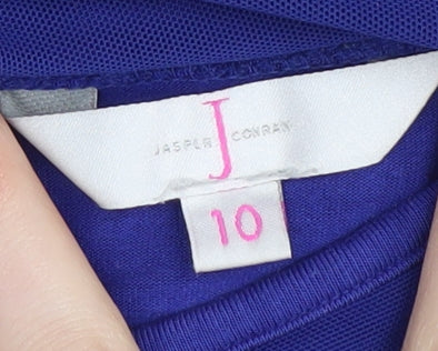Jasper Conran Women's Blue V-Neck Blouse Size 10