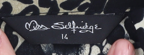 Miss Selfridge Women's Animal Print Kimono Blouse 14