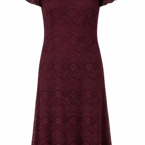 La Femme Women's Red Lace Sheath Dress Size 12