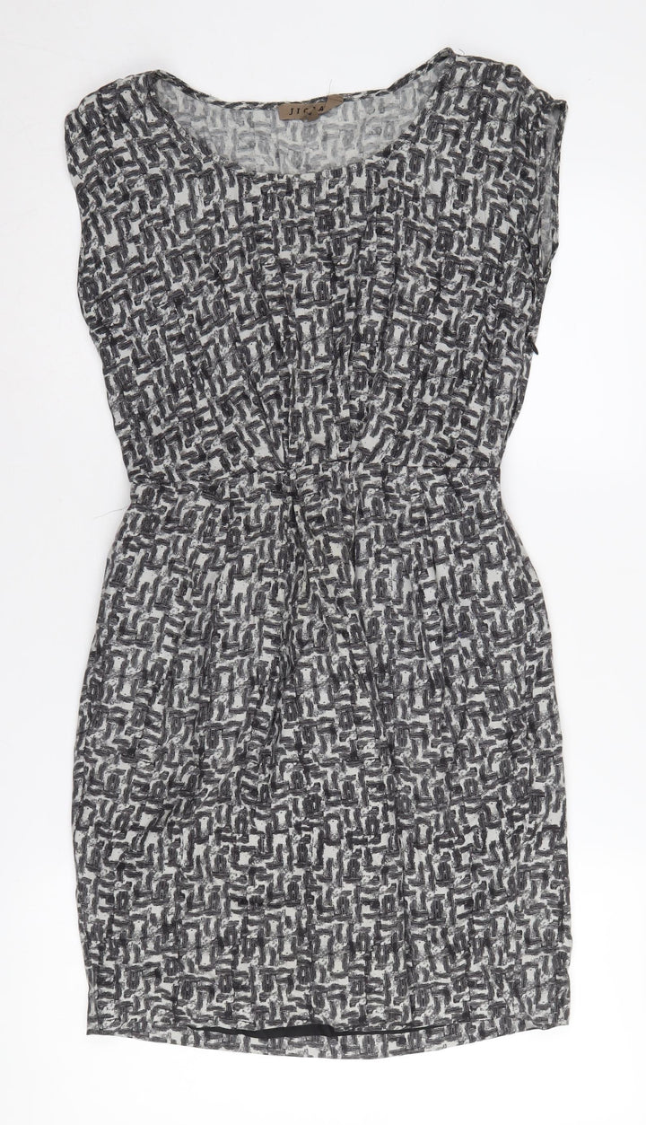Jigsaw Women's Grey Shift Dress, Size 8, Casual Style