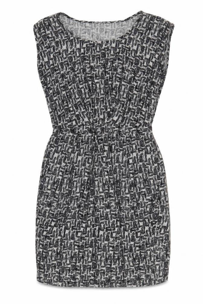 Front view of Jigsaw Women's Grey Shift Dress, size 8, Casual Style