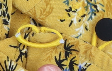 Topshop Women's Yellow Floral Petite Wrap Dress