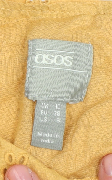 ASOS Women's Yellow Camisole Tank Top Size 10