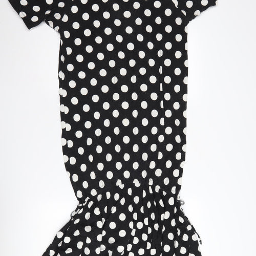ASOS Women's Black Polka Dot Dress Size 12