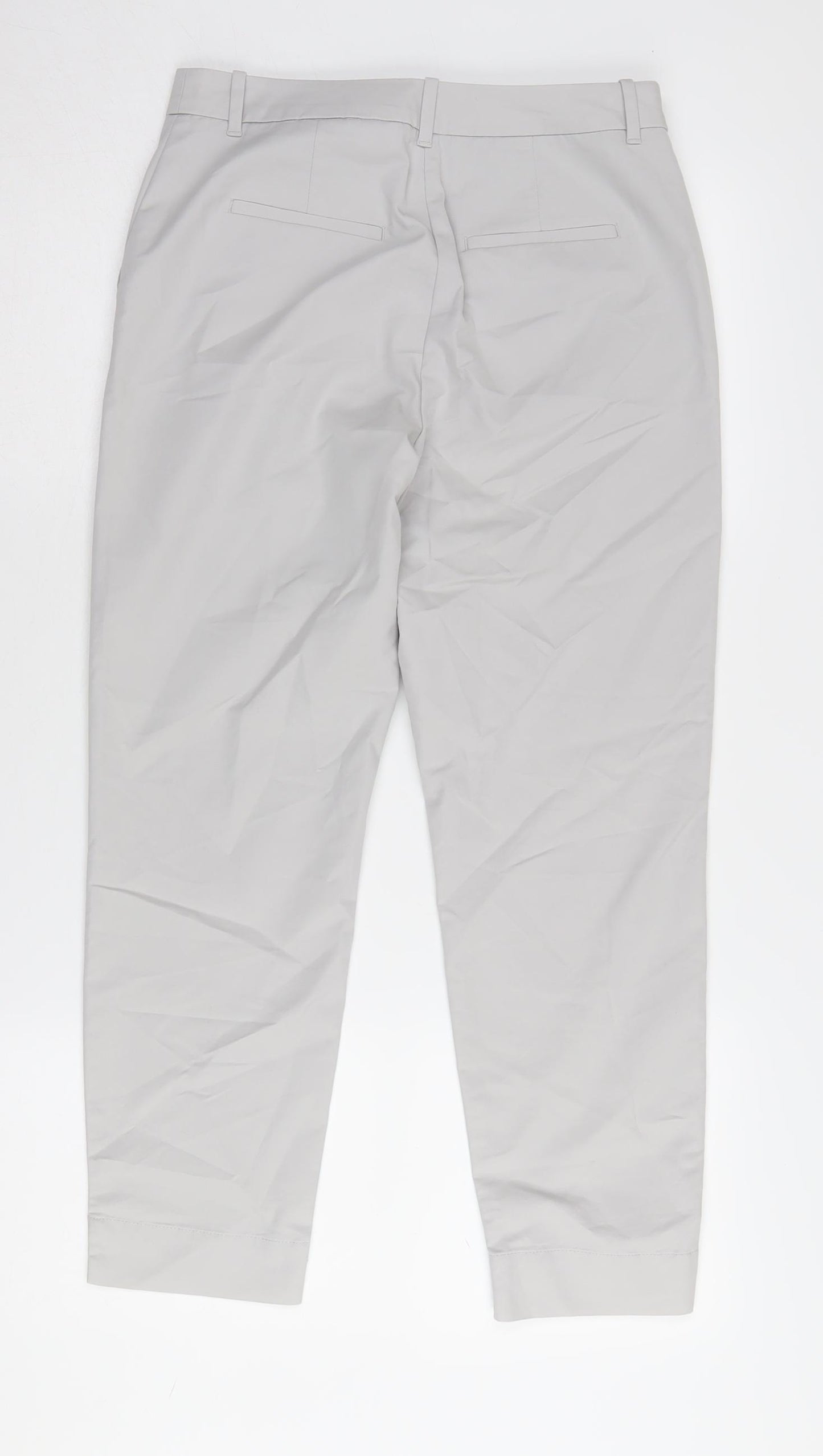 Marks and Spencer Grey Women's Chino Trousers, Size 8