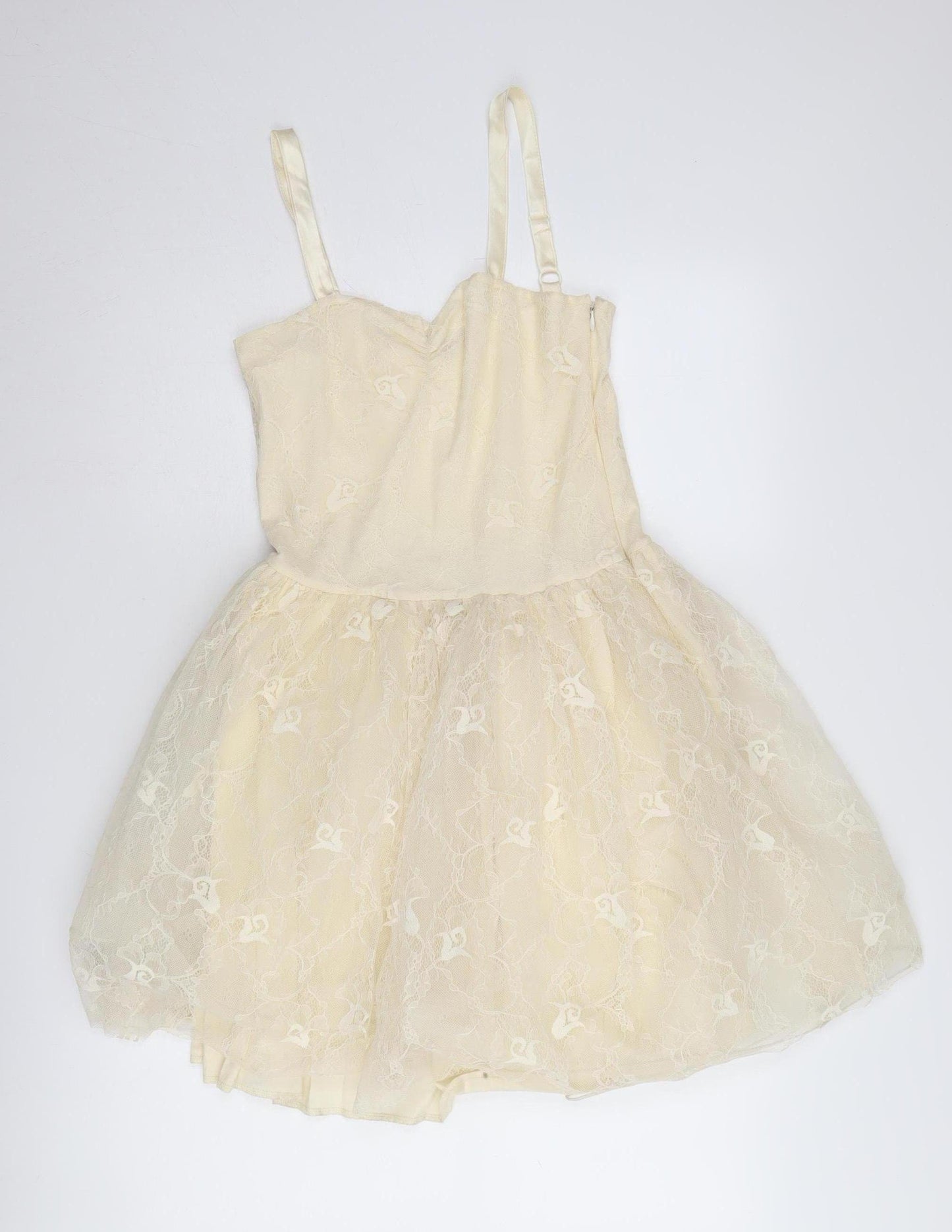 BIK BOK Women's Ivory A-Line Party Dress M