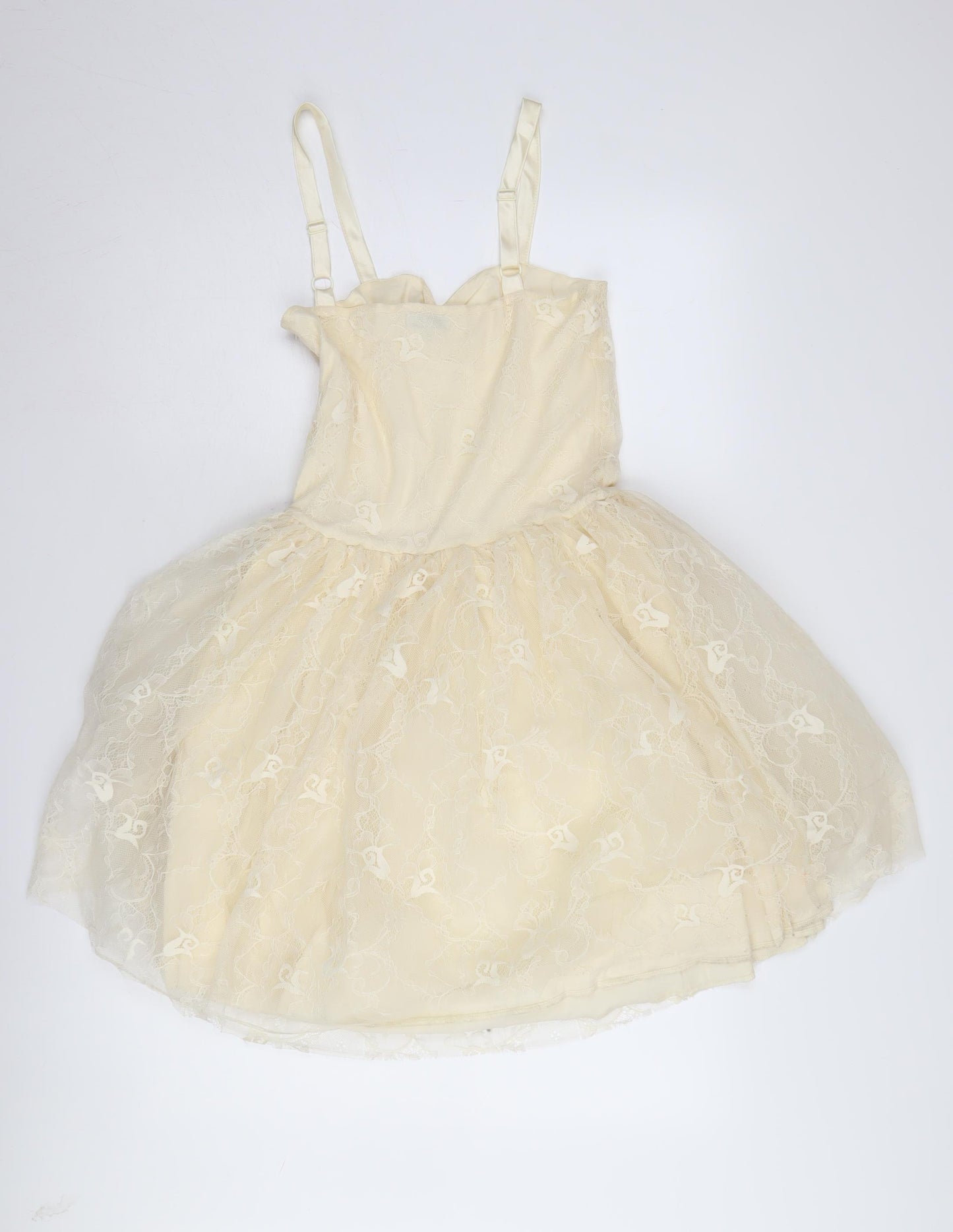 BIK BOK Women's Ivory A-Line Party Dress M