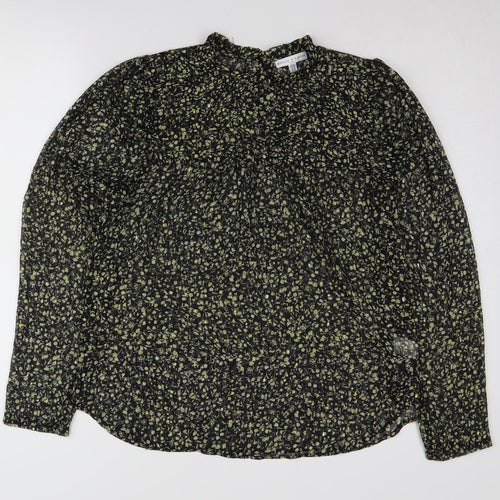 Maison d'Amélie Women's Black Floral Blouse M