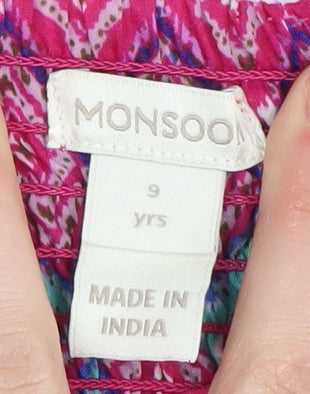 Monsoon Girls Multicoloured A-Line Halter Dress 9 Years