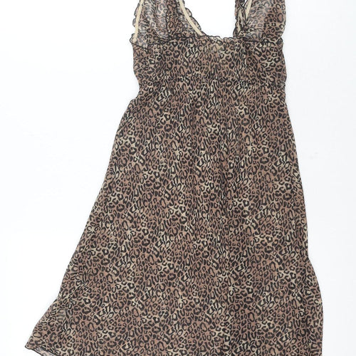 Presence Women's Brown Animal Print Chemise, Size 10