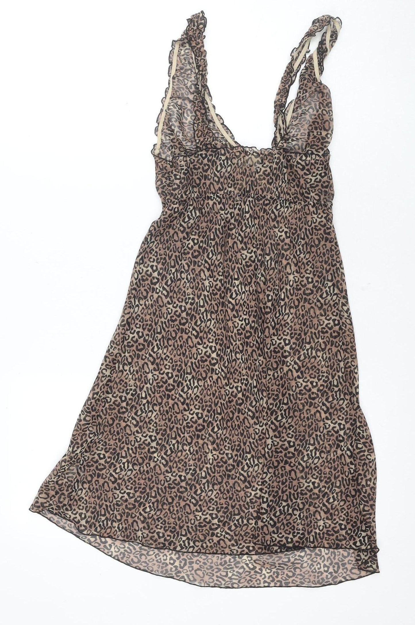 Presence Women's Brown Animal Print Chemise, Size 10