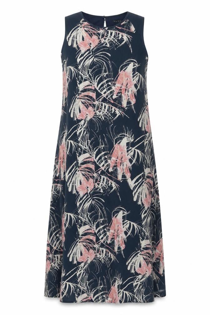 Front view of Next Women's Multicoloured Floral Shift Dress, size 12