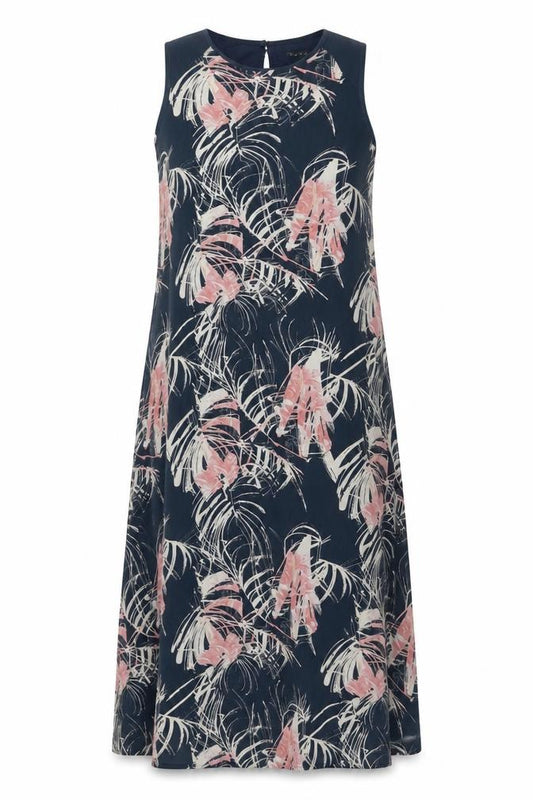 Front view of Next Women's Multicoloured Floral Shift Dress, size 12