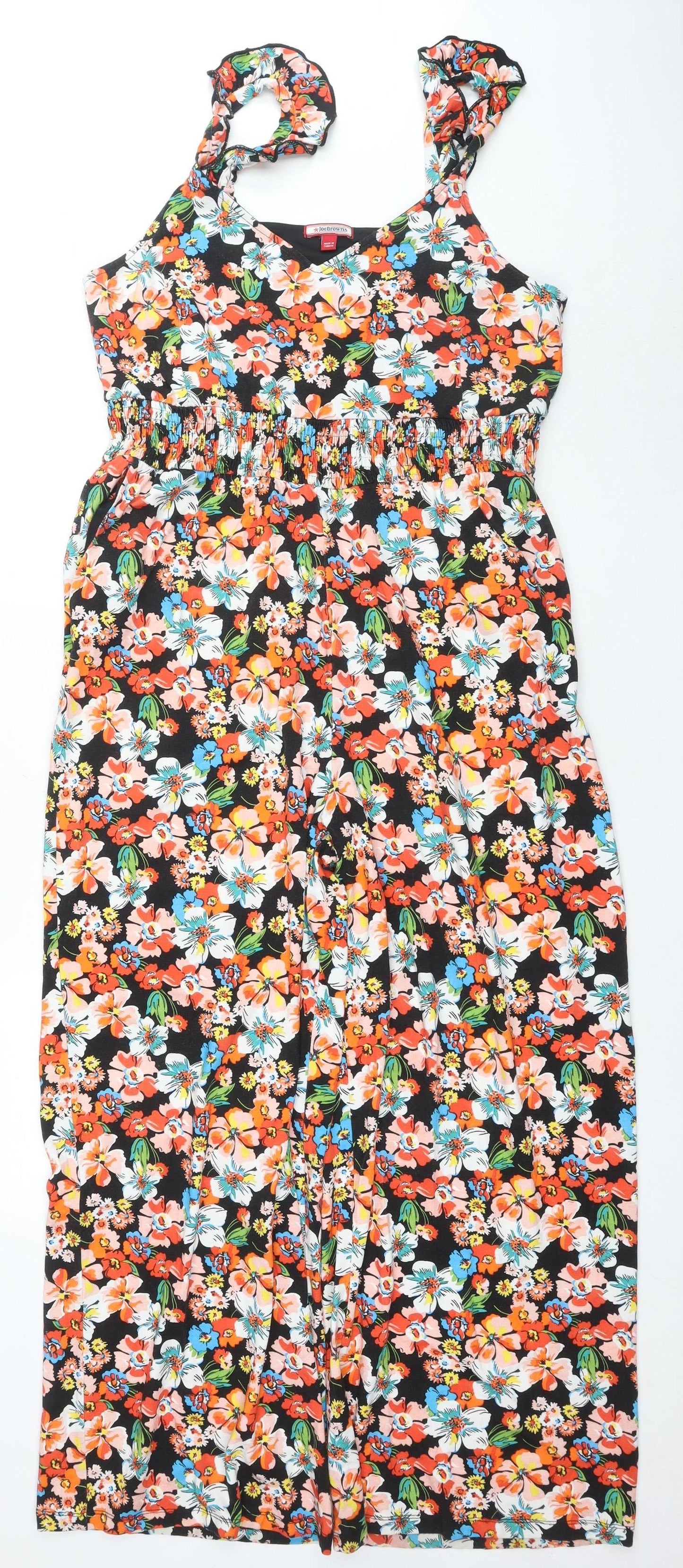 Joe Browns Women's Multicoloured Floral Jumpsuit, Size 18