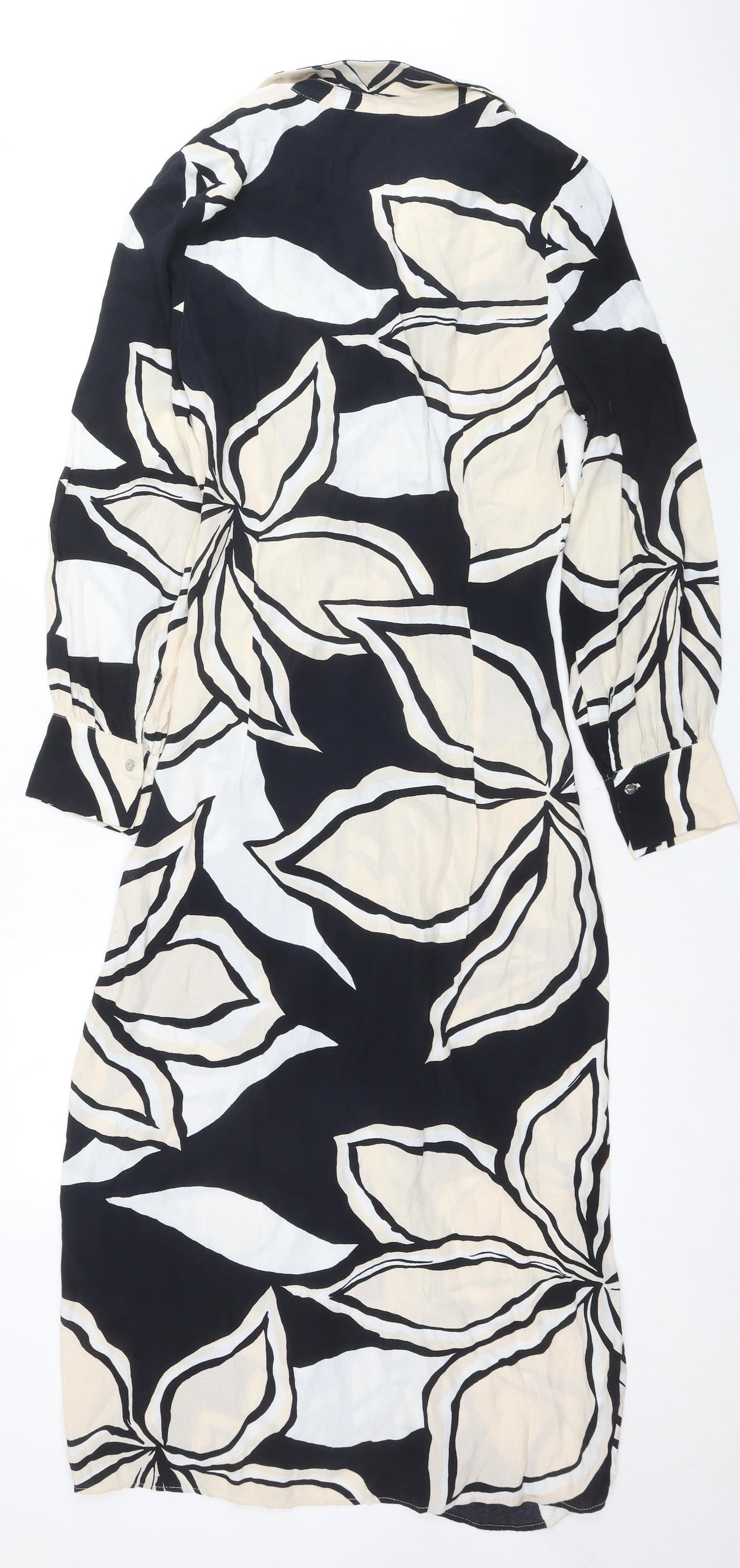 Zara Women's Multicoloured Floral Shirt Dress Size 12