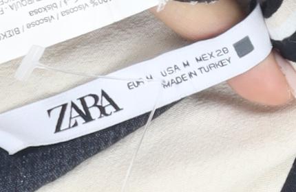 Zara Women's Multicoloured Floral Shirt Dress Size 12