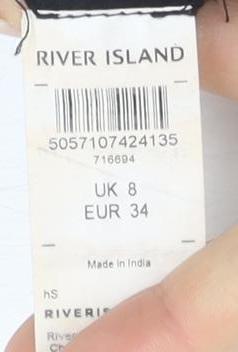 River Island Black Women's Size 8 Dress