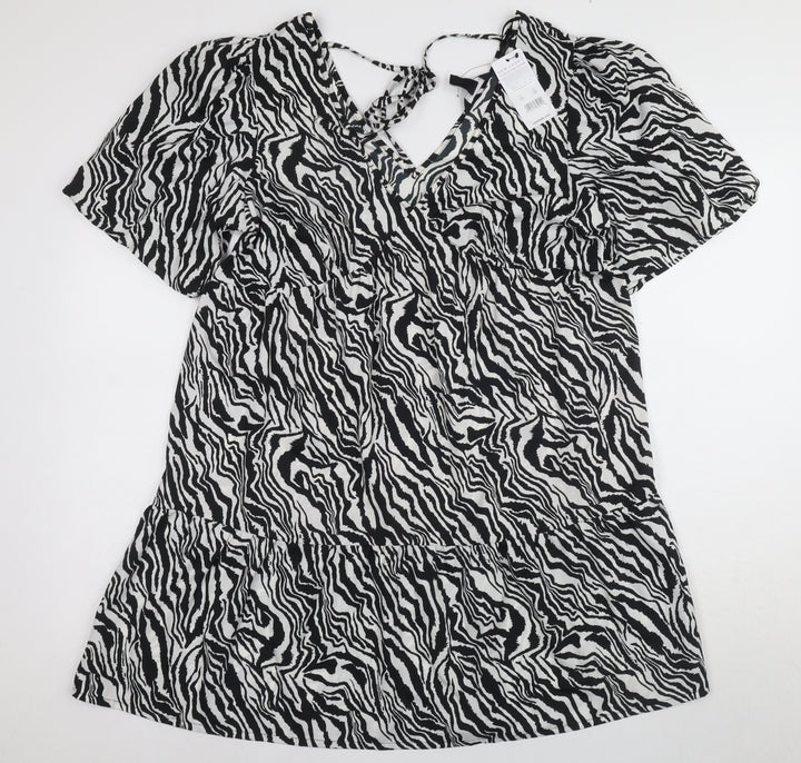 New Look Women’s Black Animal Print Shift Dress