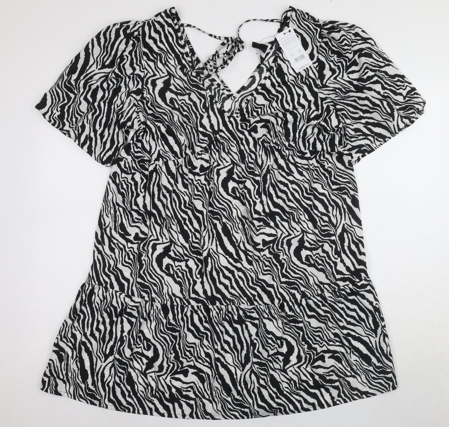 New Look Women’s Black Animal Print Shift Dress