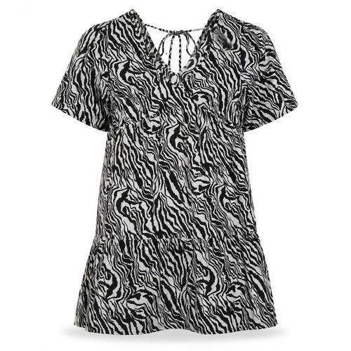 New Look Women’s Black Animal Print Shift Dress