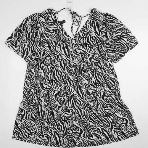 New Look Women’s Black Animal Print Shift Dress