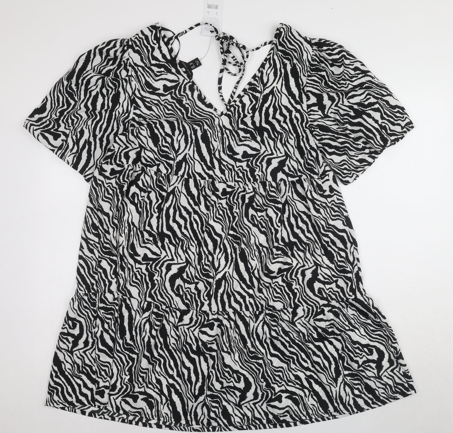 New Look Women’s Black Animal Print Shift Dress