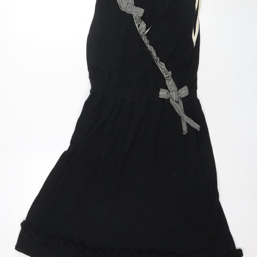 Lowie Women's Black A-Line Cotton Dress S