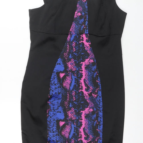Women's Black Sheath Dress, Size 14, Party Ready