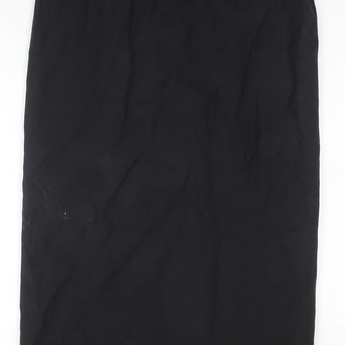Alex & Co. Women's Black Silk Linen Pencil Skirt, UK 12