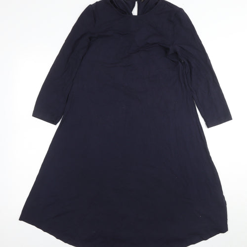 Marks and Spencer Women's Blue A-Line Dress Size 8