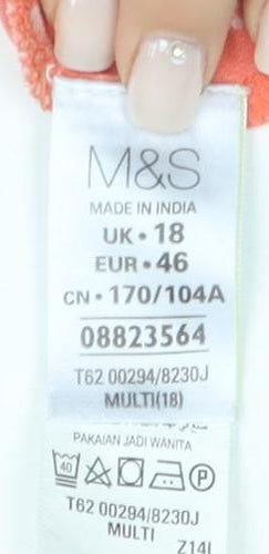 Marks and Spencer Women's Floral Sleeveless Blouse Size 18
