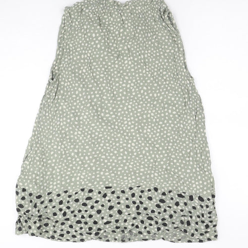 Fat Face Women's Green Polka Dot Tunic Blouse Size 12