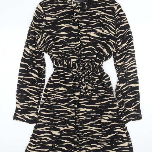 New Look Women's Black Shirt Dress Size 12