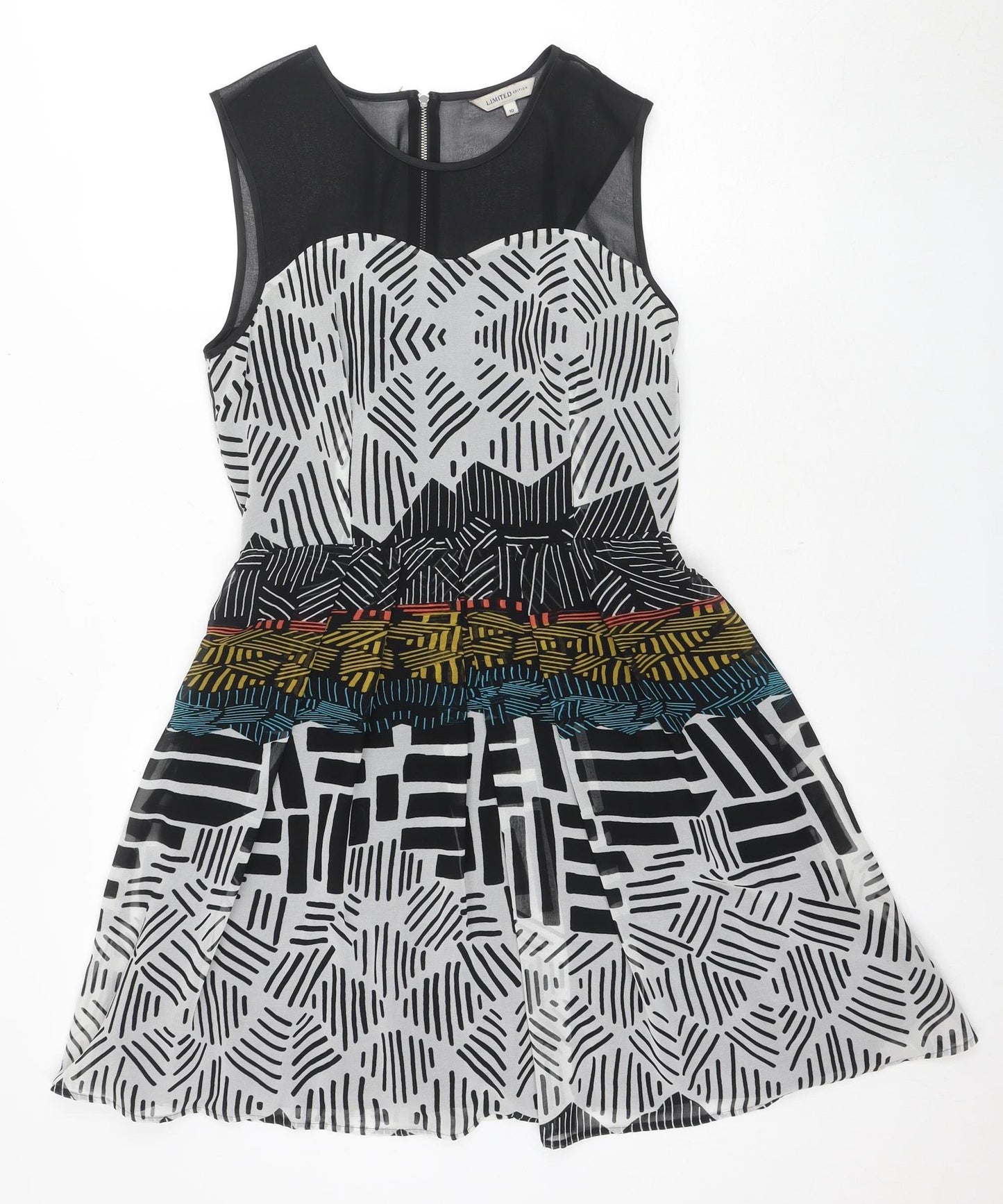 Marks and Spencer Women's Multicoloured Fit & Flare Dress Size 10