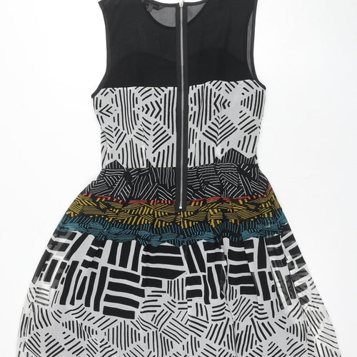 Marks and Spencer Women's Multicoloured Fit & Flare Dress Size 10