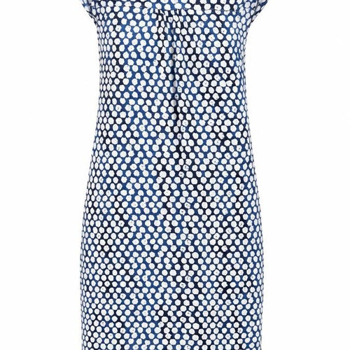 H&M Women's Blue Polka Dot Round Neck Dress XS