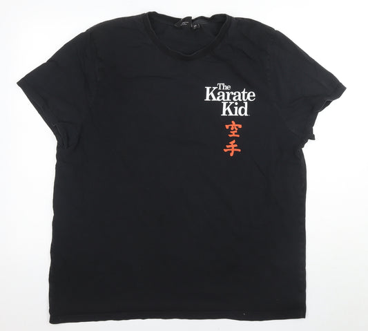 The Karate Kid Men's Black 2XL Movie Graphic T-Shirt