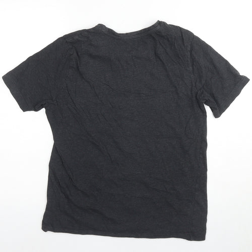 Puma Men's Black Graphic Logo T-Shirt - Size S