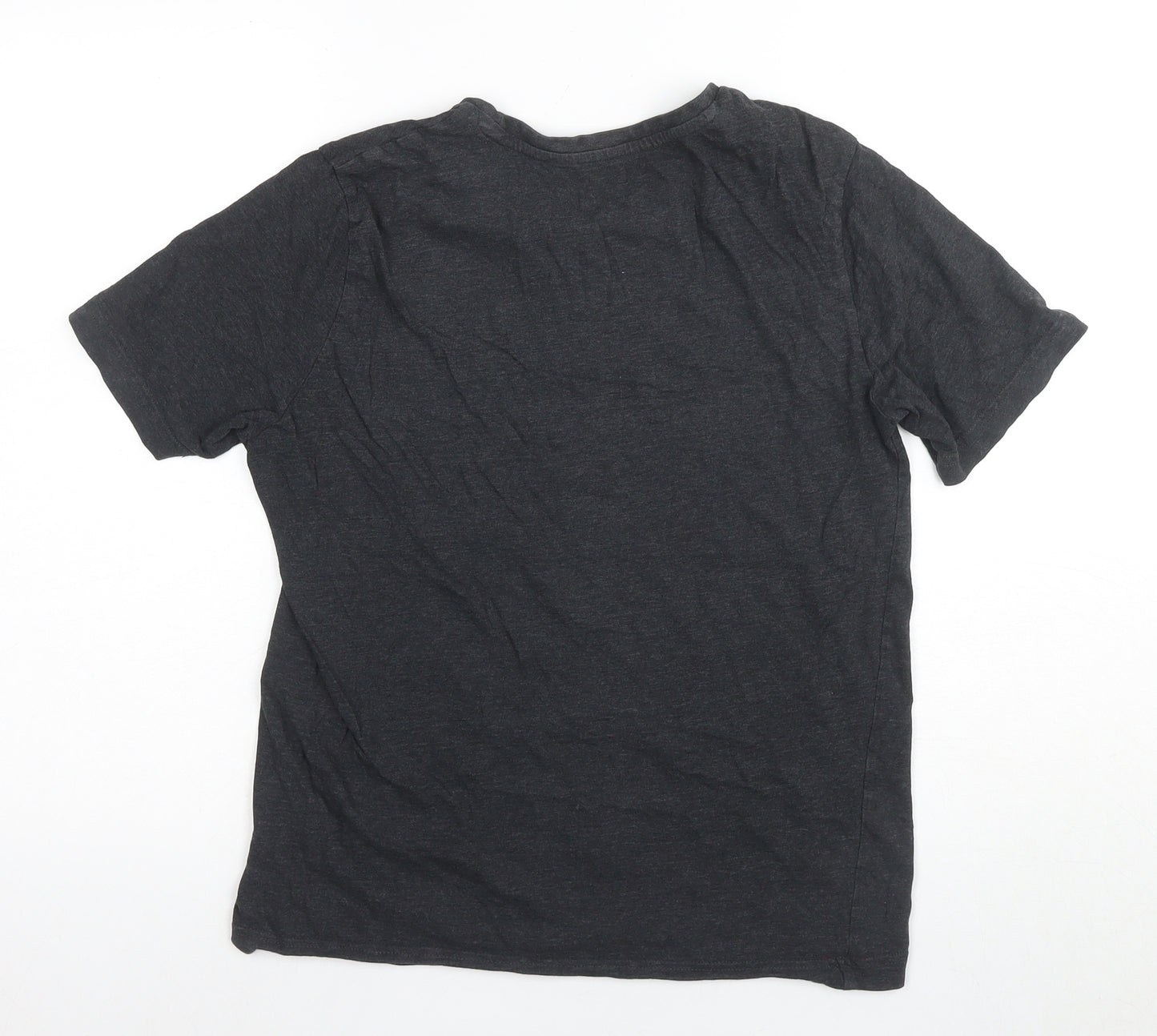 Puma Men's Black Graphic Logo T-Shirt - Size S