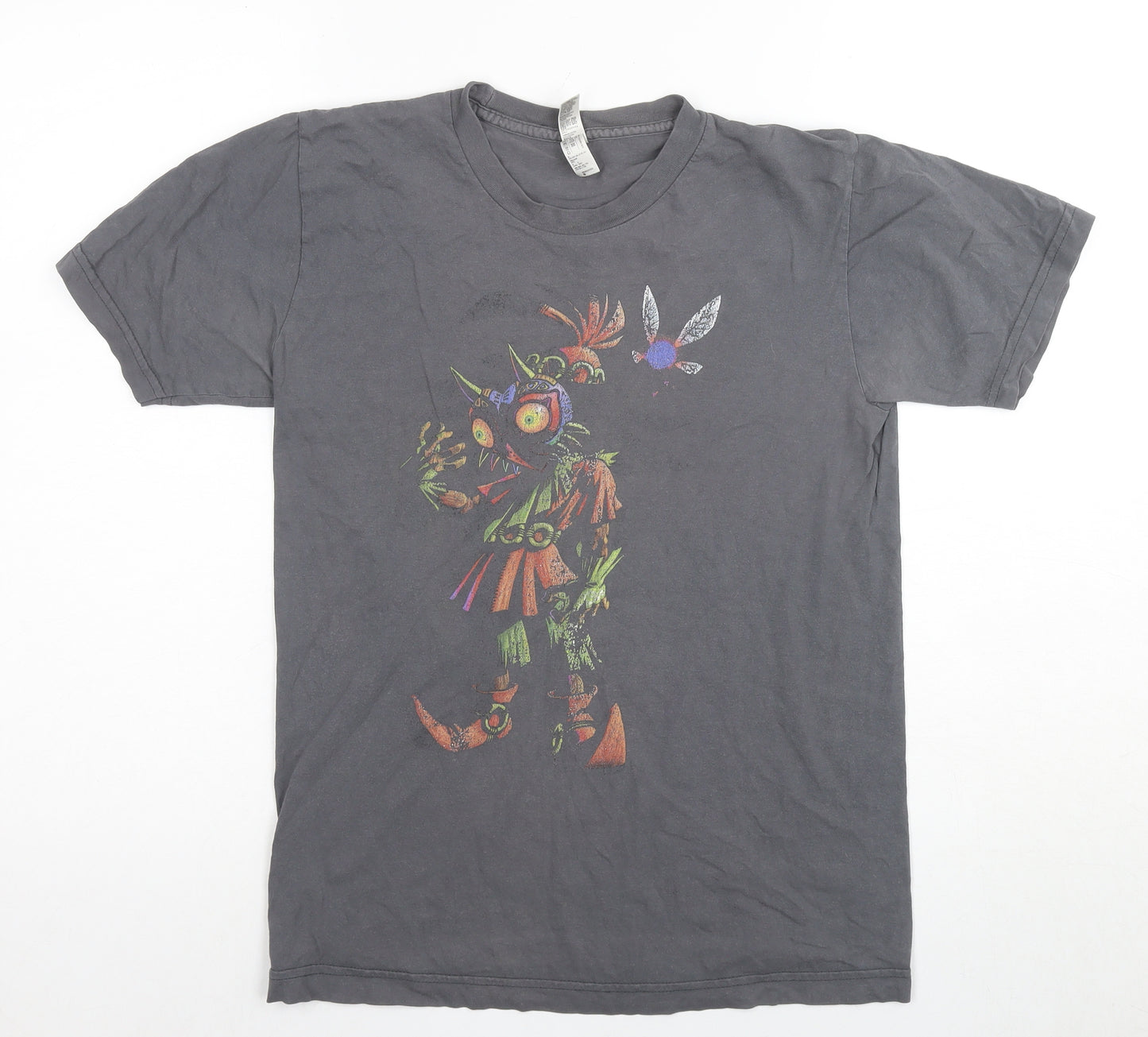 American Apparel Unisex Grey Graphic T-Shirt S