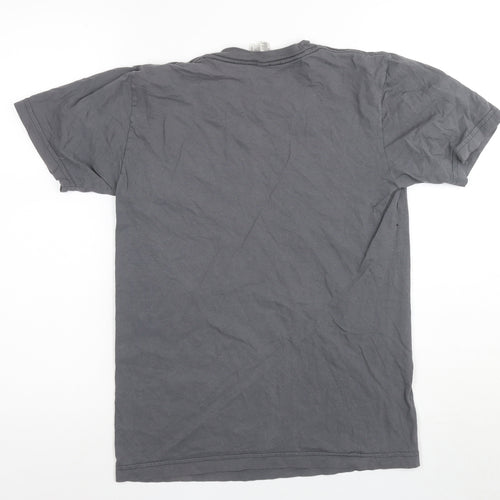 American Apparel Unisex Grey Graphic T-Shirt S