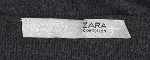 Zara Women's Black Basic Blouse, 2XS, Long Sleeve