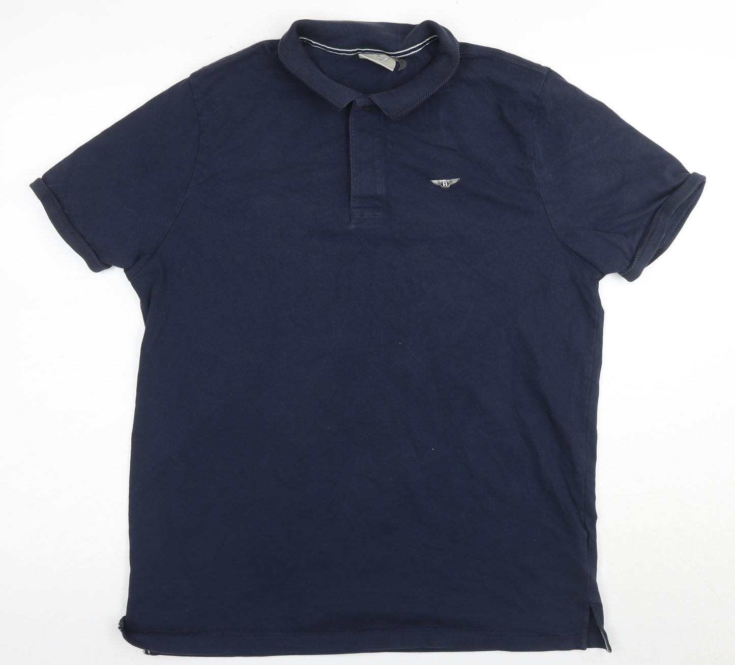Bentley Men's Blue XL Polo Shirt Short Sleeve