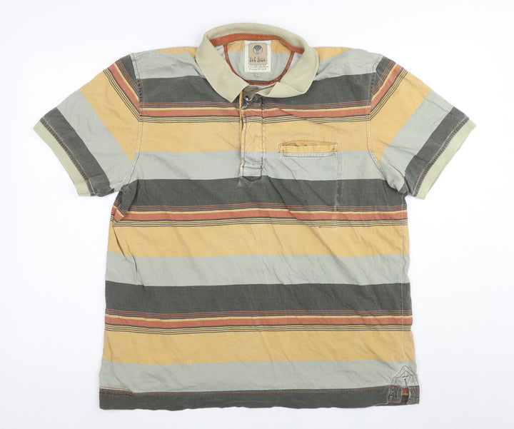 Fat Face Men's Multicoloured Striped Polo L